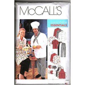 McCalls M2233 Adult XXL Kitchen Chef Uniform Essentials Sewing Pattern New